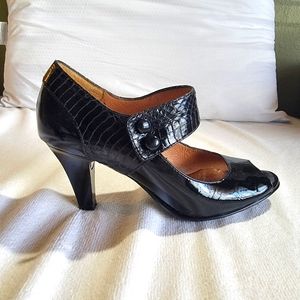 Sofft Galente Open Toe Mary Jane Pump, black size 🇺🇸 8